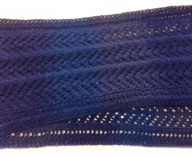 Trinity Knitted Lace Scarf by Wool Monkey