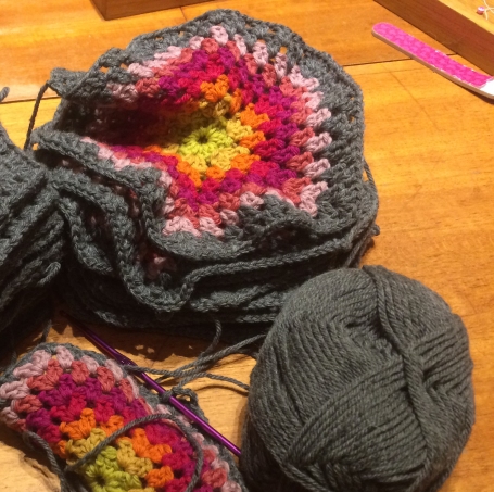 Crochet Hexagon Wool Blanket