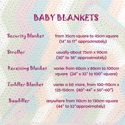 Standard Baby Blanket Sizes